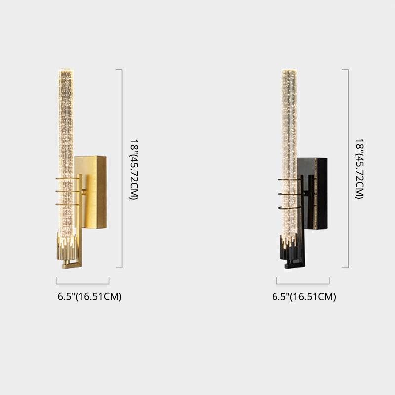 Leichter extravaganter Stil linearer Wandleuchten Kristall 1 Leichte Leuchten