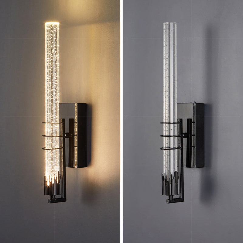 Luz Extravagante Estilo Lineal Mural Crystal 1 Pinces de luz