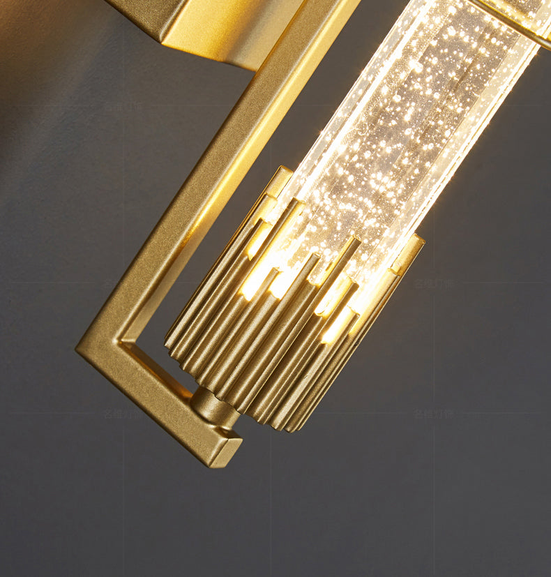 Leichter extravaganter Stil linearer Wandleuchten Kristall 1 Leichte Leuchten