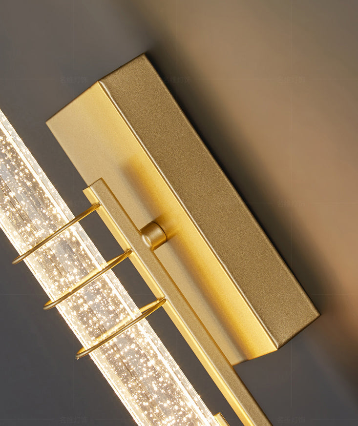 Leichter extravaganter Stil linearer Wandleuchten Kristall 1 Leichte Leuchten