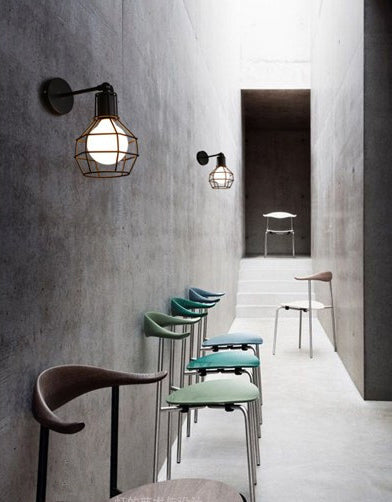 American Industrial Style Shaded Sconce Wall Light Metal 1 Light Sconces