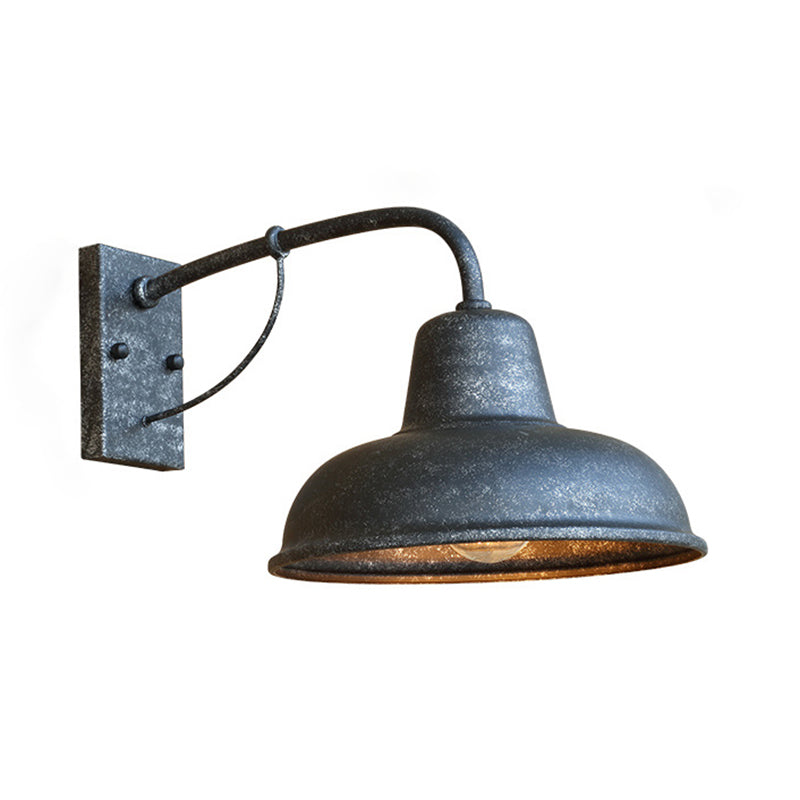 American Retro Industrial Style Saucer Wall Sponce Metal 1 Light Sponces