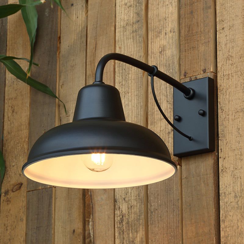 American Retro Industrial Style Saucer Wall Sponce Metal 1 Light Sponces