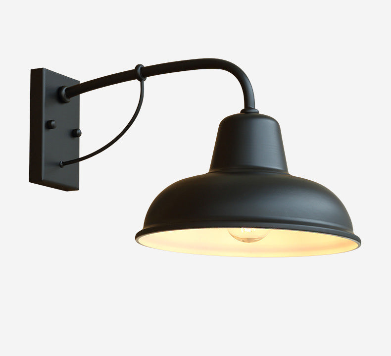 American Retro Industrial Style Saucer Wall Sponce Metal 1 Light Sponces