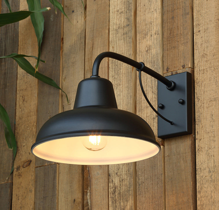 American Retro Industrial Style Saucer Wall Sponce Metal 1 Light Sponces