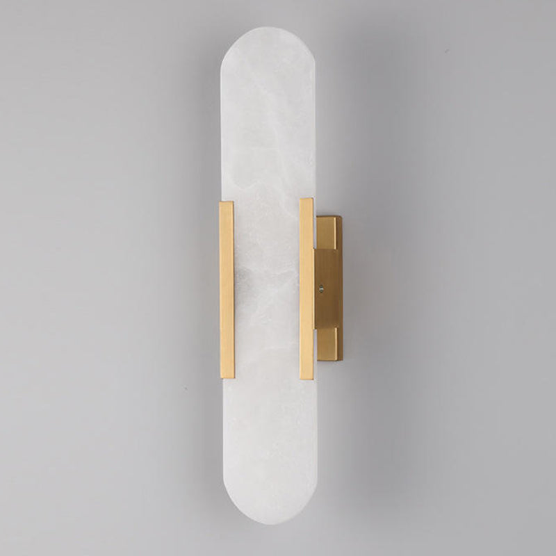 Elongated Shape Sconce Wall Light Modern Bordic Style Glass Sconces