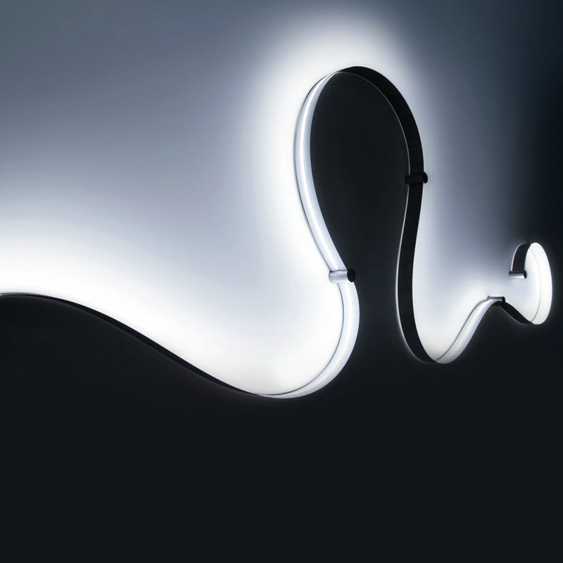 Curve Sconce Light Fixture Modern Minimalist Style Acrylic 1 Light Sconces