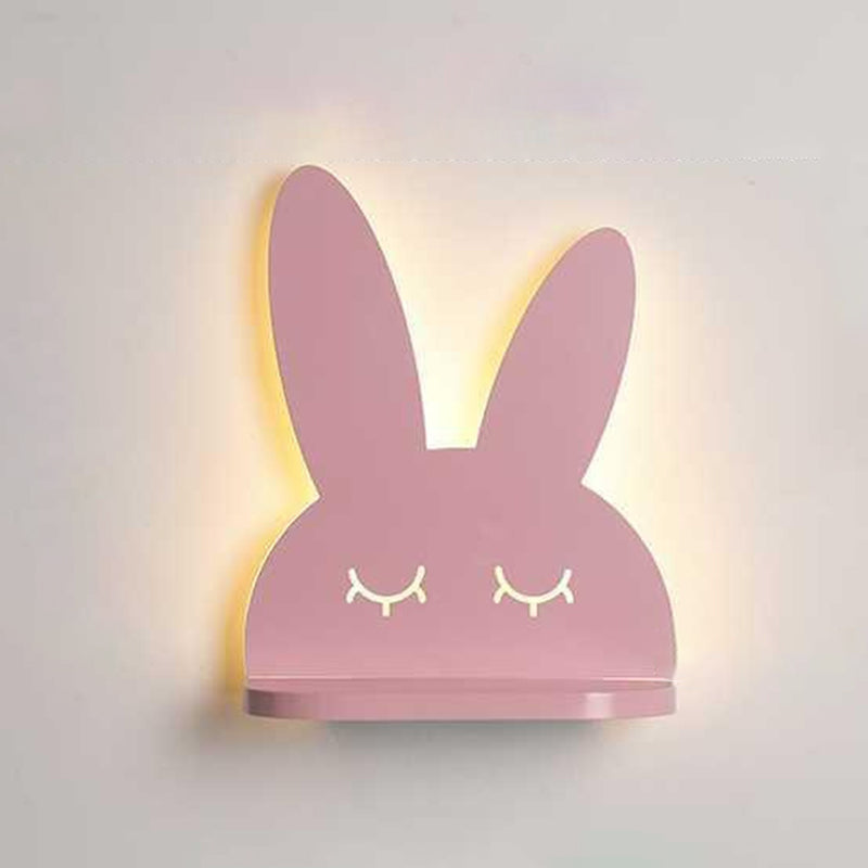 1-Light Sconce Light Fixture Creative Macaron Style Plastic Sconces for Bedroom