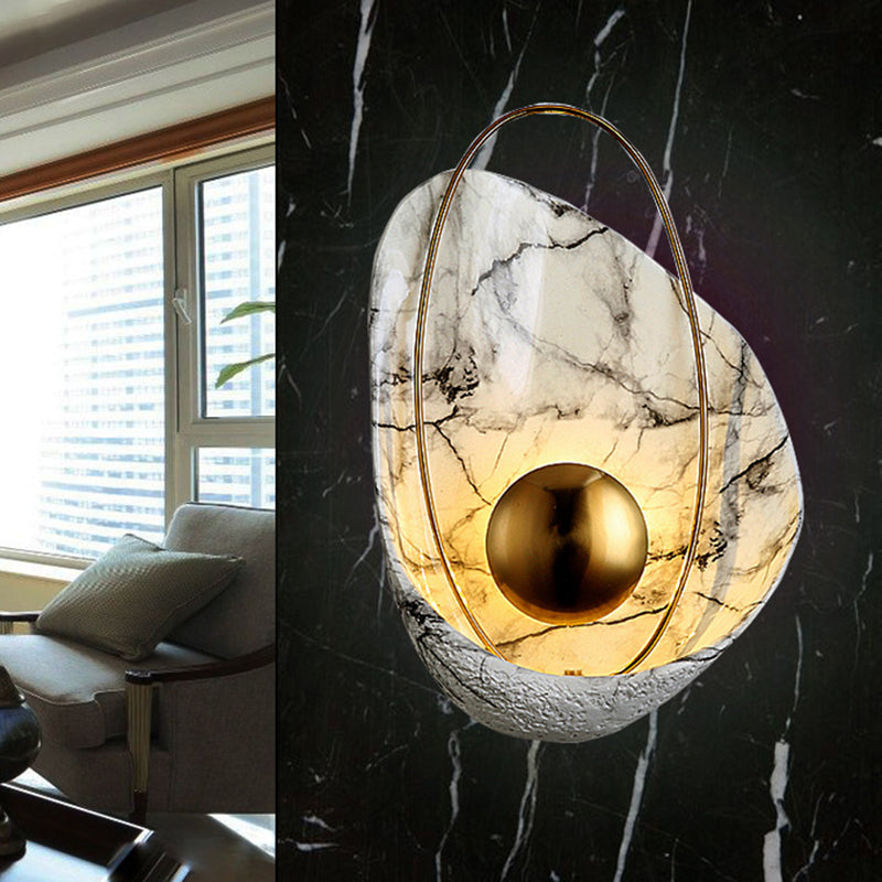 Conchoidal SCONCE LICTE FICTURE Moderne Creative Style Resin 1 Light Sconces