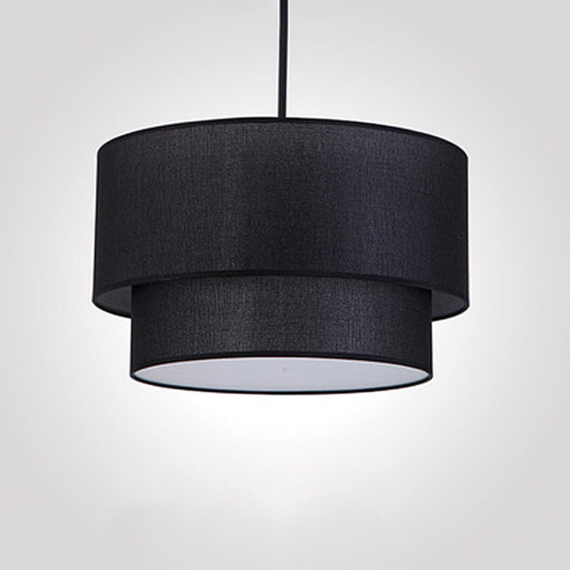 4-Light Flaxen Shaded Drum Chandelier for Dining Room