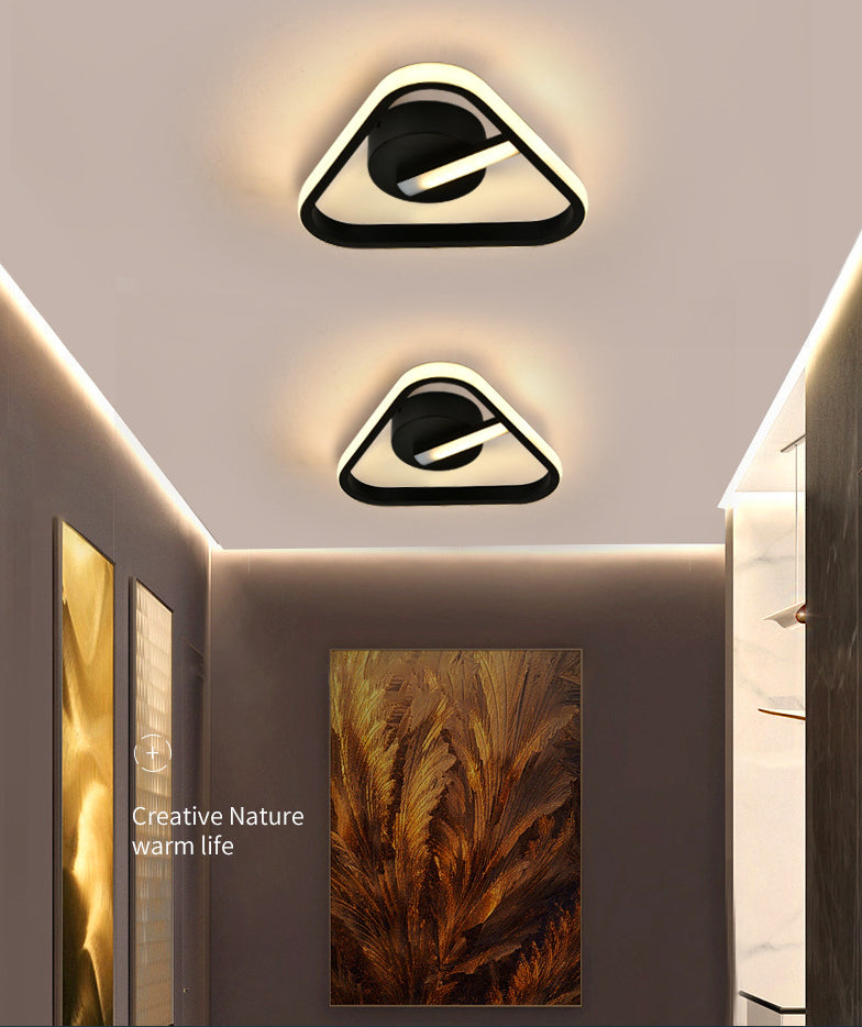 Geometric Ceiling Flush Mount Light Modern Acrylic LED Aisle Ceiling Light Fixture