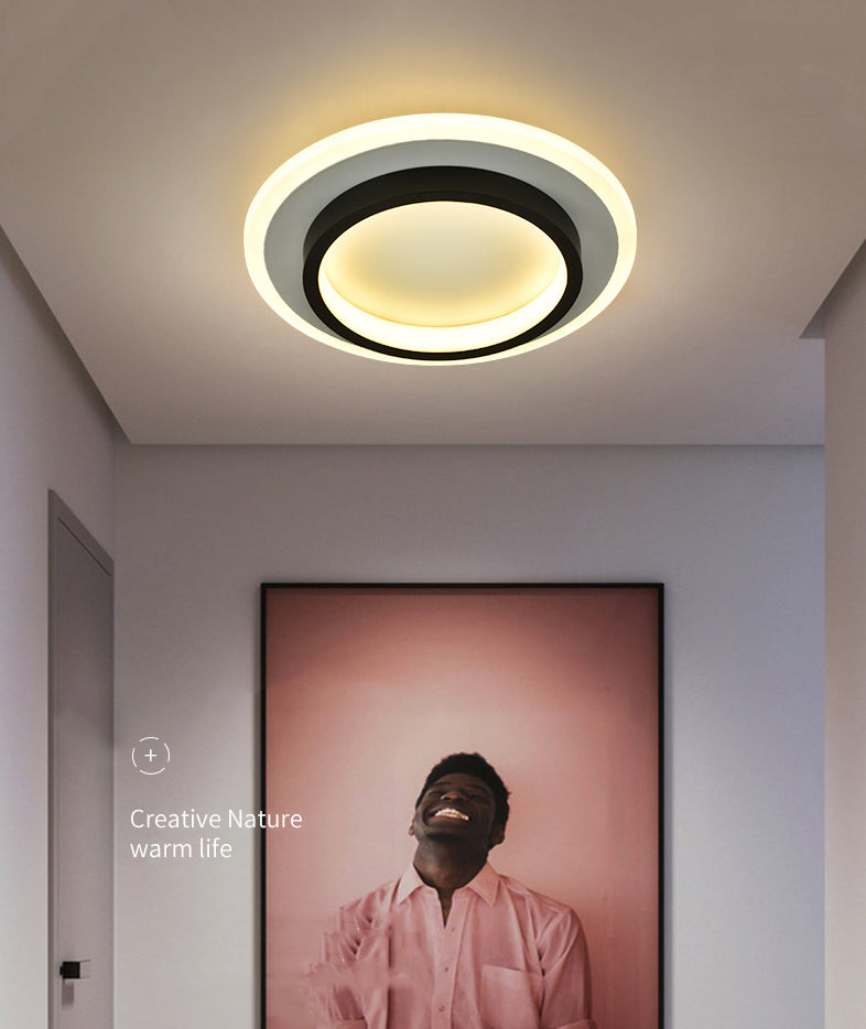 Geometric Acrylic Close to Ceiling Lamp Contemporary LED Close to Ceiling Lighting Fixture