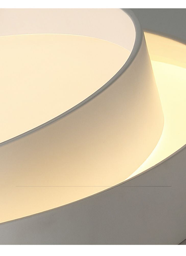 Acrylic Drum Shade Flush Lamp Nordic Style LED Ceiling Flush Mount Light for Bedroom