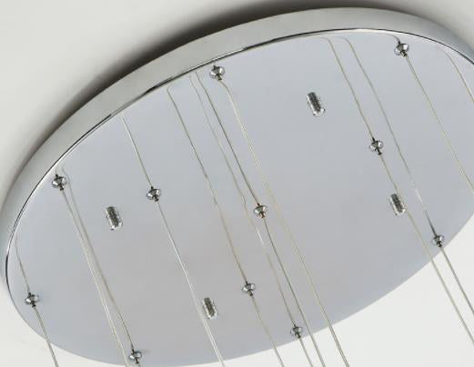 Ball Glass Suspension Lamp Modern Simplicity Multi Pendant Ceiling Light for Stairwell