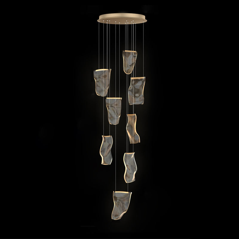 Papierhängendes Leuchten nordisch einfacher Acryldecke -Anhänger für Wohnzimmer