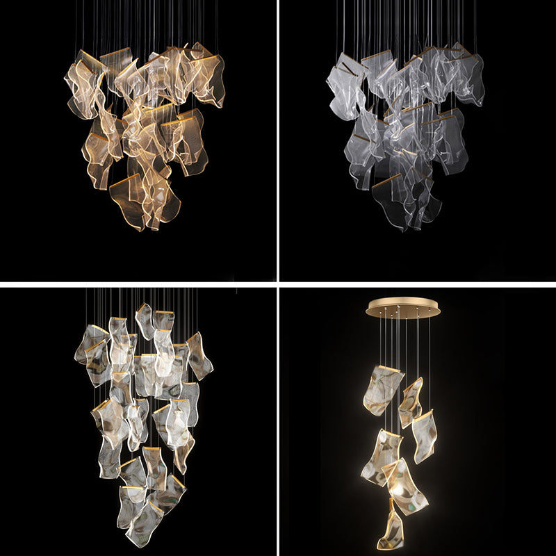 Papierhängendes Leuchten nordisch einfacher Acryldecke -Anhänger für Wohnzimmer