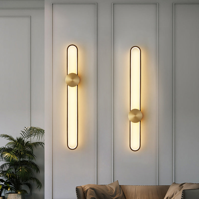 Estilo de lujo moderno Lineal Mall Donce Copper 1 Discontros de luz