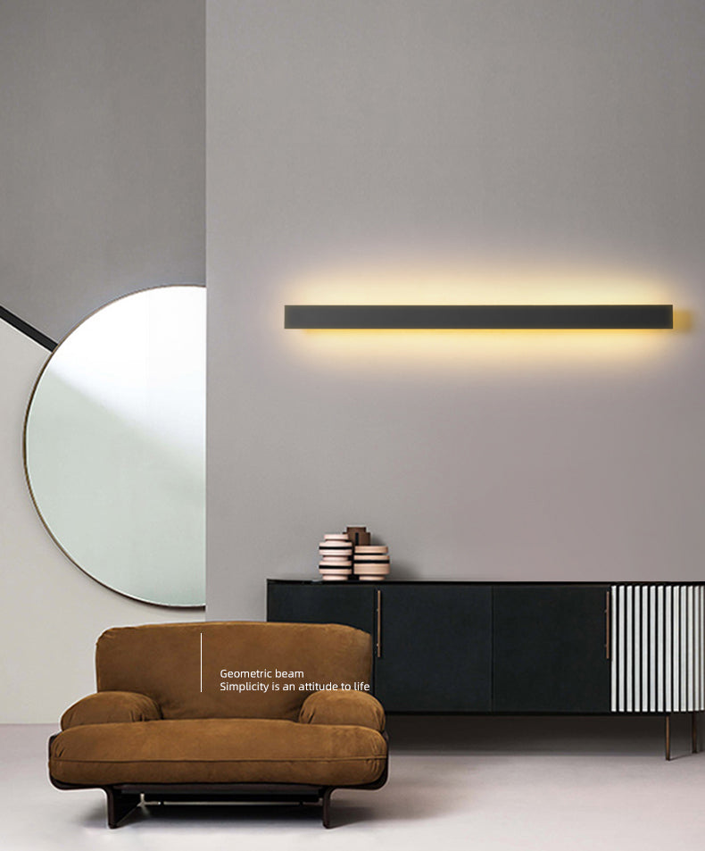 Moderner minimalistischer Stil linearer Wandleuchten Iron 1 leichte Leuchten