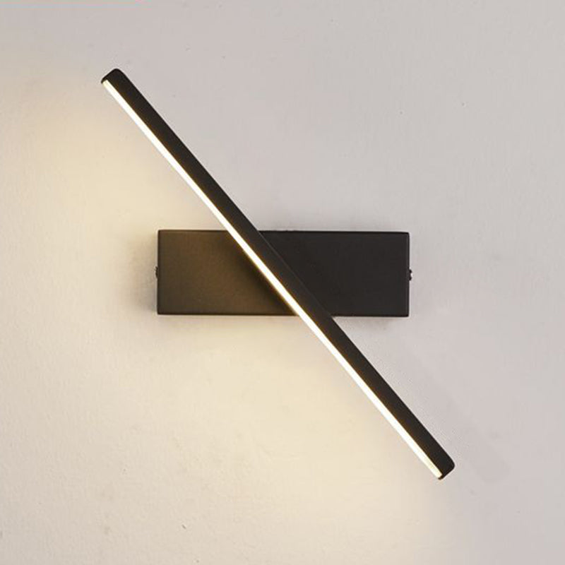 Modern Nordic Style Linear Wall Sconce Aluminum 1 Light Sconces for Study Bedroom