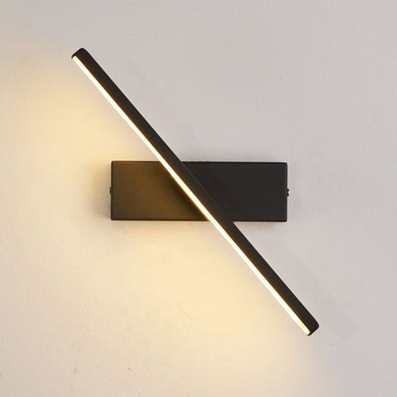 Modern Nordic Style Linear Wall Sconce Aluminum 1 Light Sconces for Study Bedroom