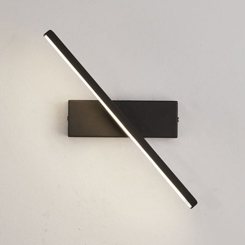 Modern Nordic Style Linear Wall Sconce Aluminum 1 Light Sconces for Study Bedroom