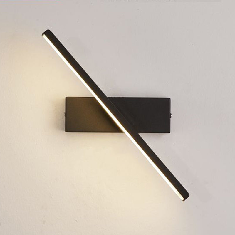 Modern Nordic Style Linear Wall Sconce Aluminum 1 Light Sconces for Study Bedroom