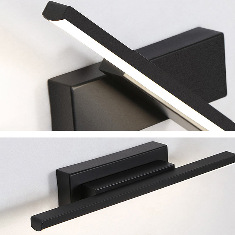 Modern Nordic Style Linear Wall Sconce Aluminum 1 Light Sconces for Study Bedroom