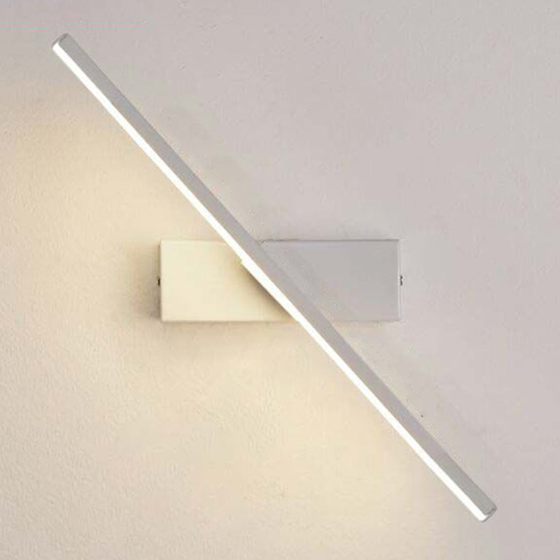 Modern Nordic Style Linear Wall Sconce Aluminum 1 Light Sconces for Study Bedroom