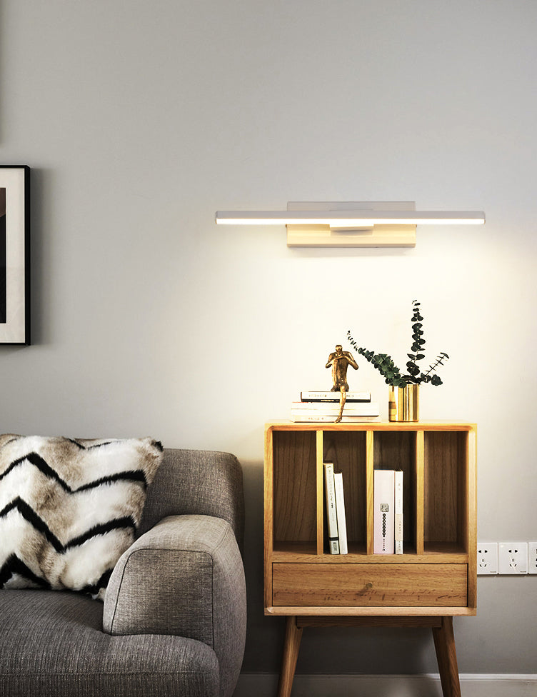 Modern Nordic Style Linear Wall Sconce Aluminum 1 Light Sconces for Study Bedroom