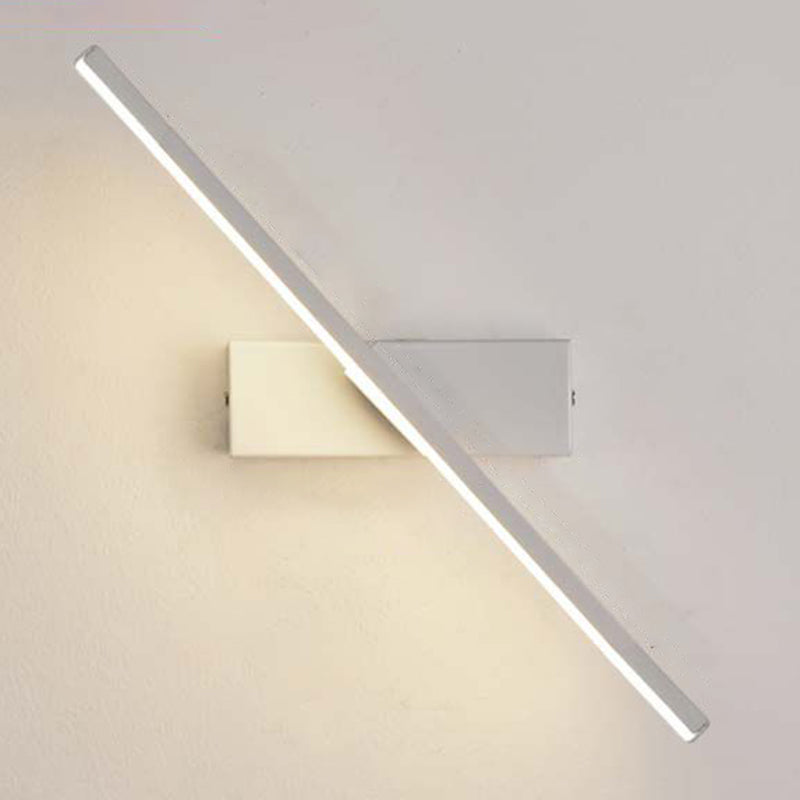Modern Nordic Style Linear Wall Sconce Aluminum 1 Light Sconces for Study Bedroom