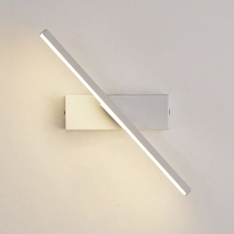 Modern Nordic Style Linear Wall Sconce Aluminum 1 Light Sconces for Study Bedroom