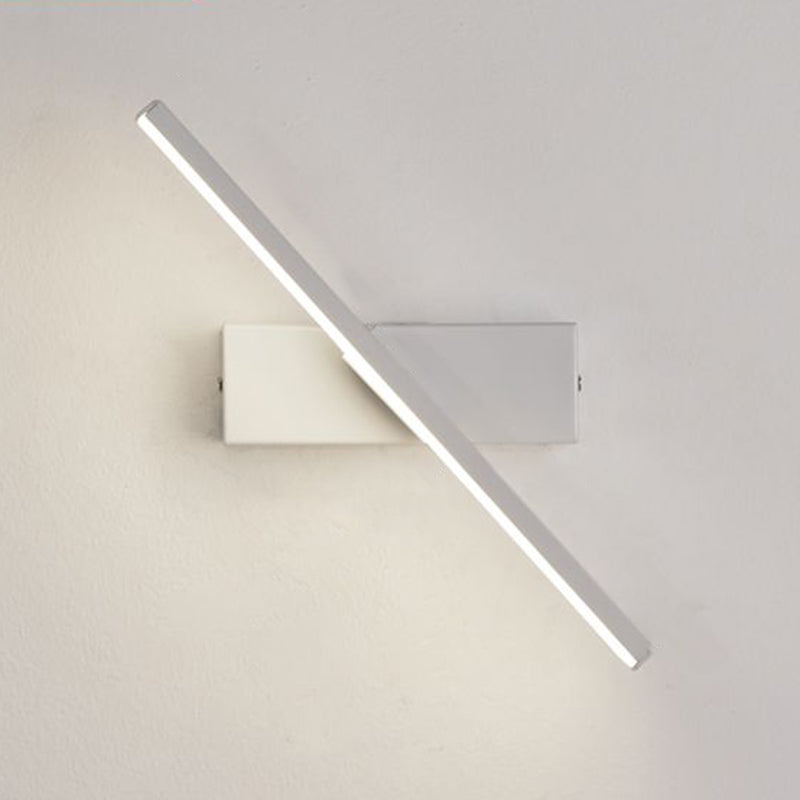 Modern Nordic Style Linear Wall Sconce Aluminum 1 Light Sconces for Study Bedroom