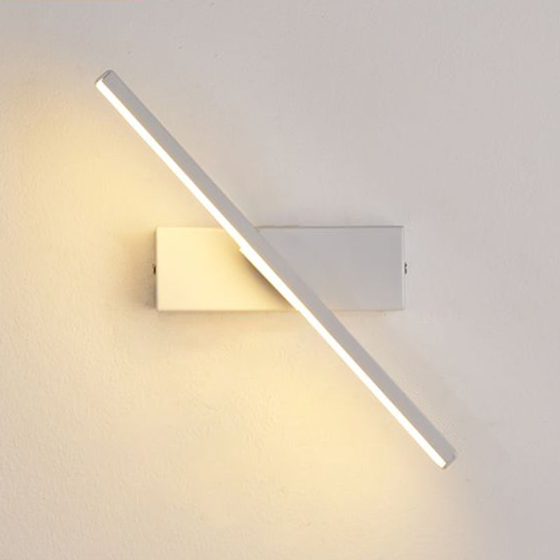 Modern Nordic Style Linear Wall Sconce Aluminum 1 Light Sconces for Study Bedroom
