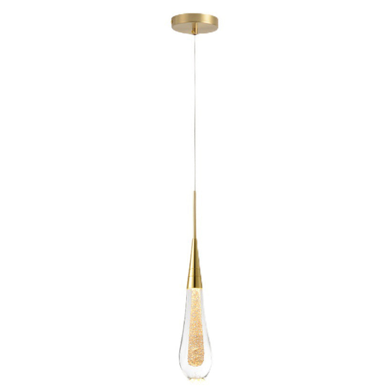 Droplet Multi Ceiling Light Contemporary Crystal Cluster Pendant Light with Hanging Cord for Restaurant