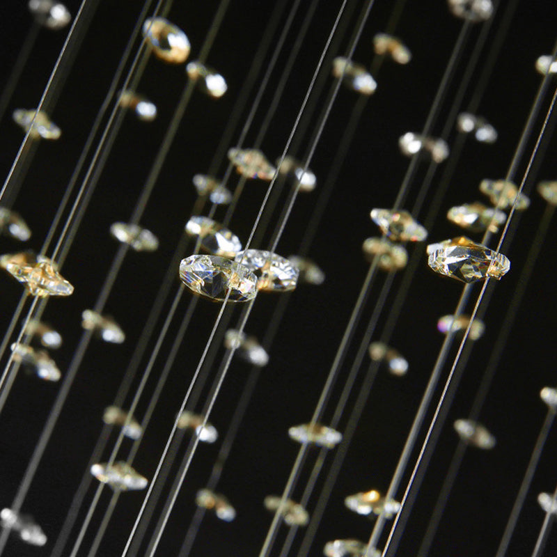 Droplet Hanging Light Fixtures Modern Simplicity Stainless Steel Ceiling Pendant for Stairwell