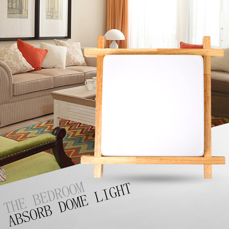 Quadratische Acryl-Einbauleuchte LED-Deckenleuchte im modernen Stil in Beige