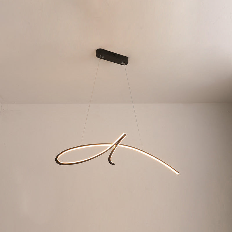 Lampadella a sospensione regolabile leggero moderno semplicità a spirale a spirale a spirale per il ristorante