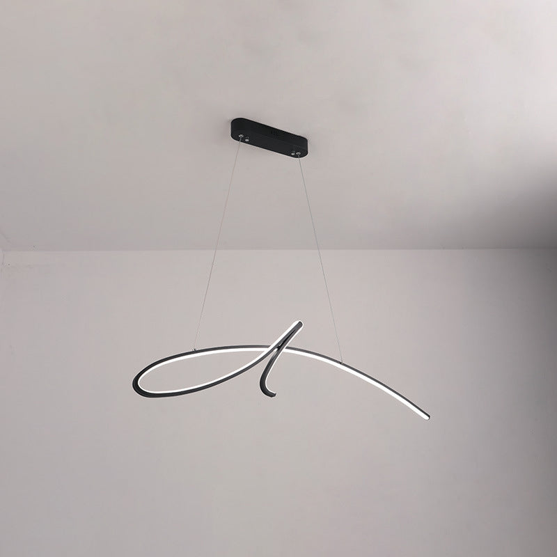 Lampadella a sospensione regolabile leggero moderno semplicità a spirale a spirale a spirale per il ristorante