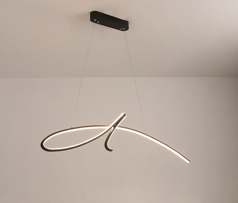 Lampadella a sospensione regolabile leggero moderno semplicità a spirale a spirale a spirale per il ristorante