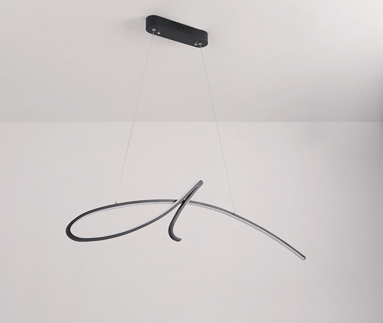 Lampadella a sospensione regolabile leggero moderno semplicità a spirale a spirale a spirale per il ristorante