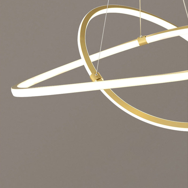 Kronleuchterleuchte Designer Moderner Einfachheit Metall Anhänger Beleuchtung für das Restaurant