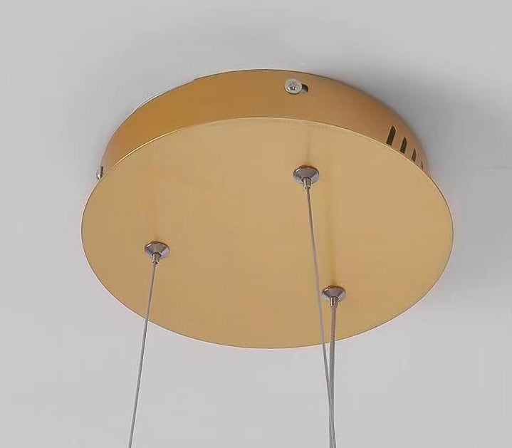 Ultra-modern Musical Note Hanging Chandelier Aluminum Suspension Lighting with Hanging Cord for Living Room