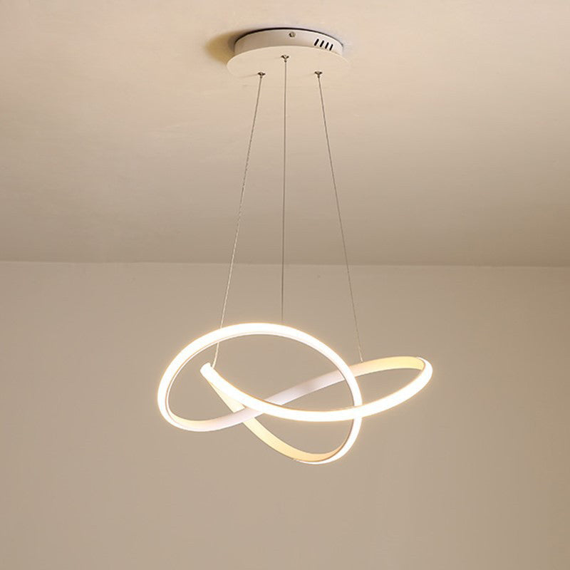 Modern Twist Suspended Lighting Fixture Metallic Pendant Lighting Fixtures for Restaurant