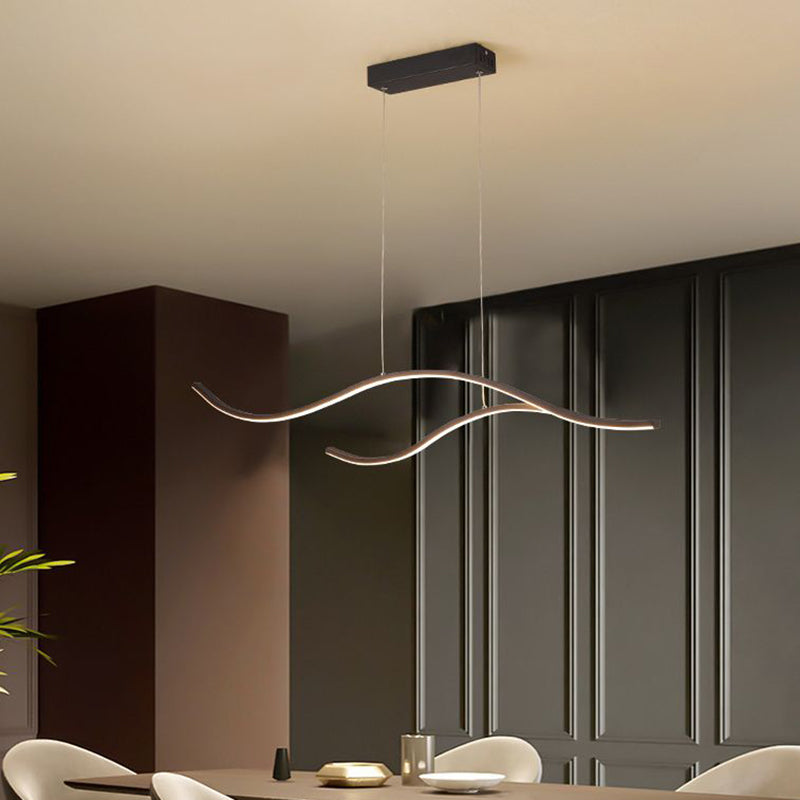 Eigentijdse zwaaiende kroonluchter hanglamp metallic hangende verlichtingsarmaturen voor slaapkamer