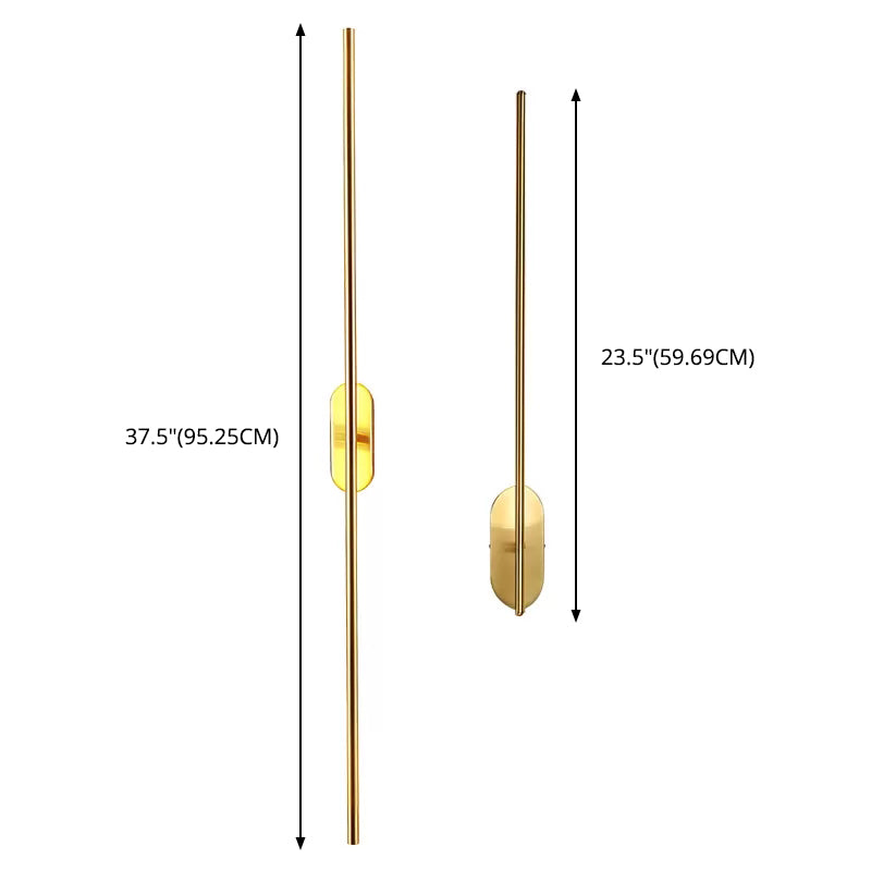 Rotatable Linear Wall Sconce Nordic Style Copper Sconce Wall Light