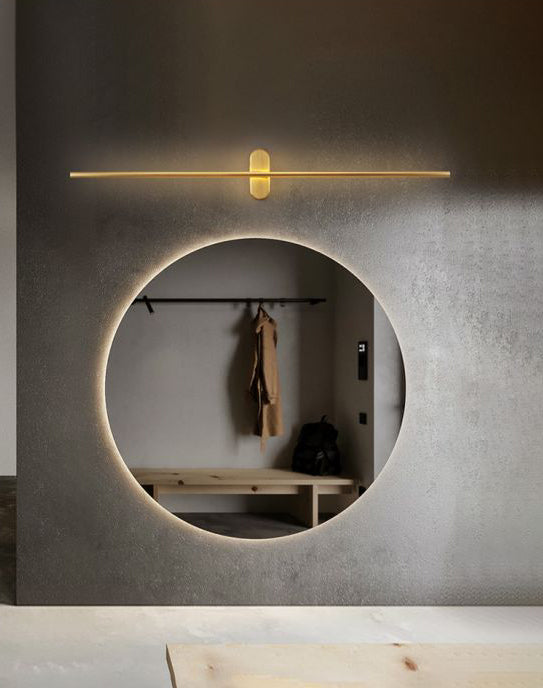 Rotatable Linear Wall Sconce Nordic Style Copper Sconce Wall Light