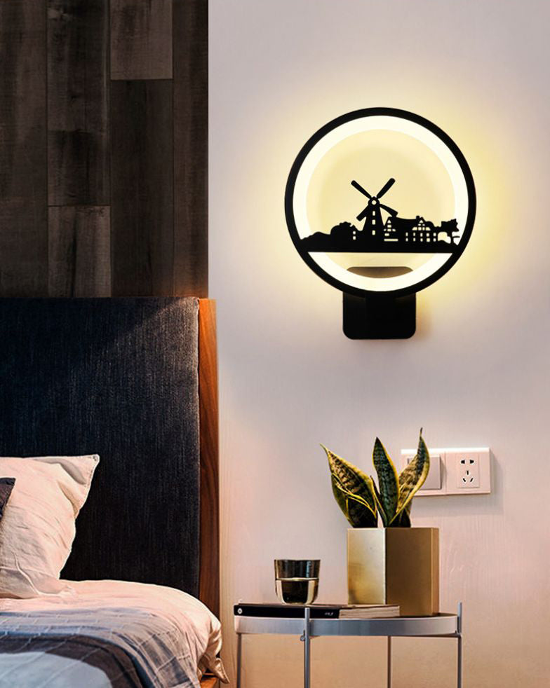 Lumière réglable 1 Applexionne de mur de nuance rond