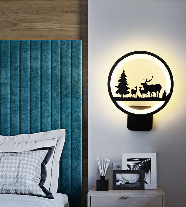 Lumière réglable 1 Applexionne de mur de nuance rond