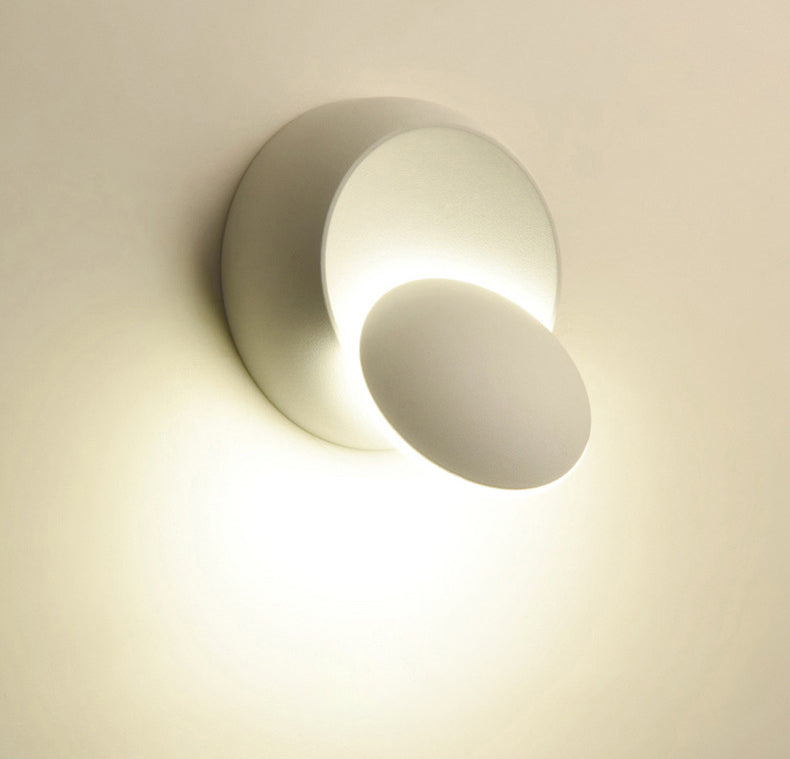 Round Shade Wall Sconce Modern Simple Style Resin 1 Light Sconces for Bedroom