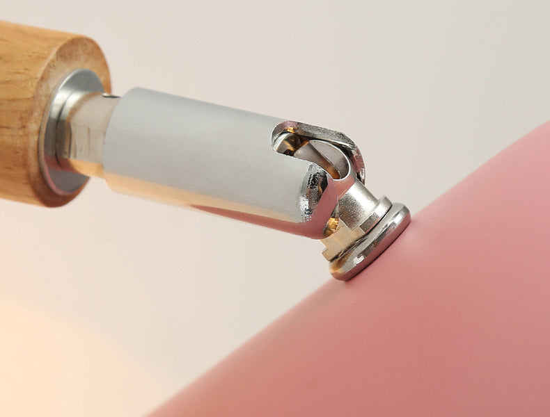 Nordic Macarons Style Dome Sconce Wall Light 1 Light Wall Sconce with Wood